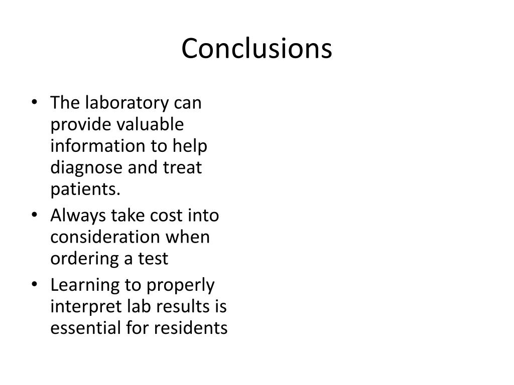 PPT Ordering and Interpreting Laboratory Values PowerPoint