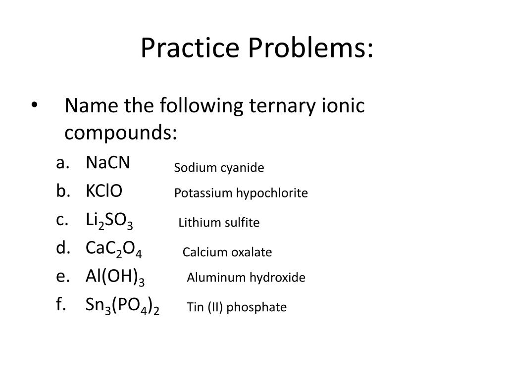 PPT Ch. 15 and 6 Polyatomic Ions PowerPoint Presentation, free