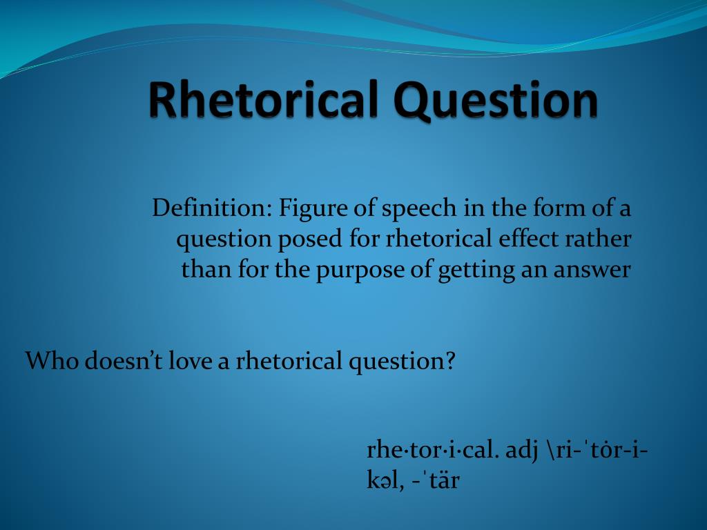 PPT Rhetorical Terms PowerPoint Presentation, free download ID2244457