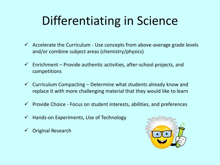 PPT Differentiating Instruction for Gifted Students PowerPoint