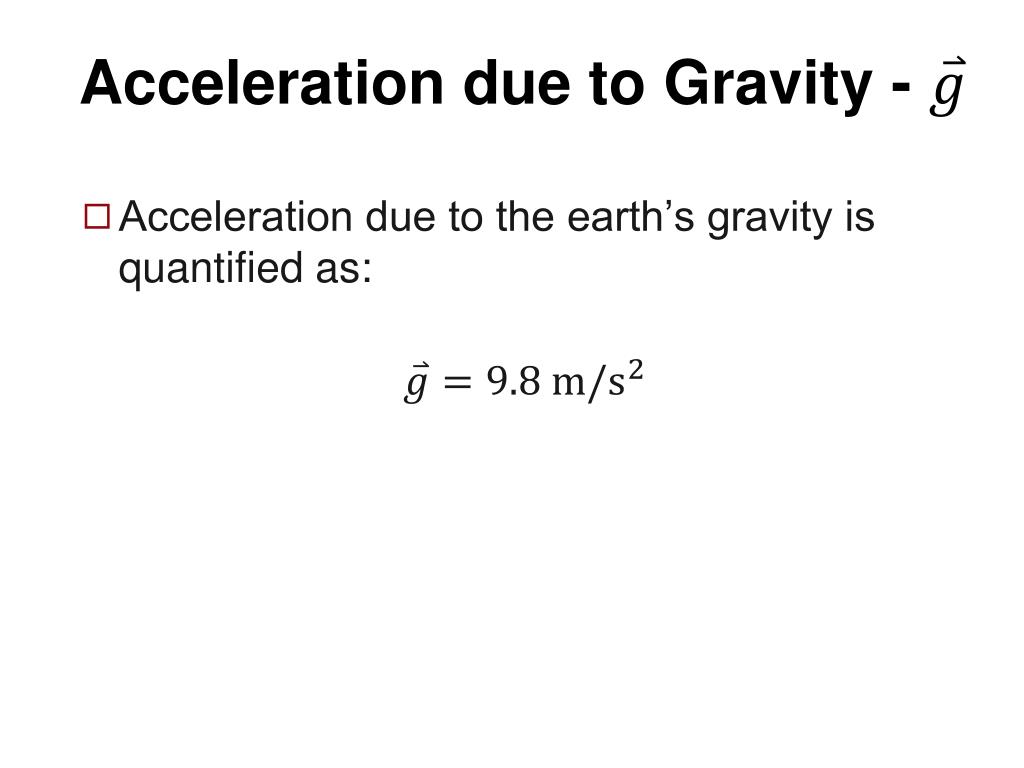 PPT Lesson 3 Acceleration Due to Gravity PowerPoint Presentation