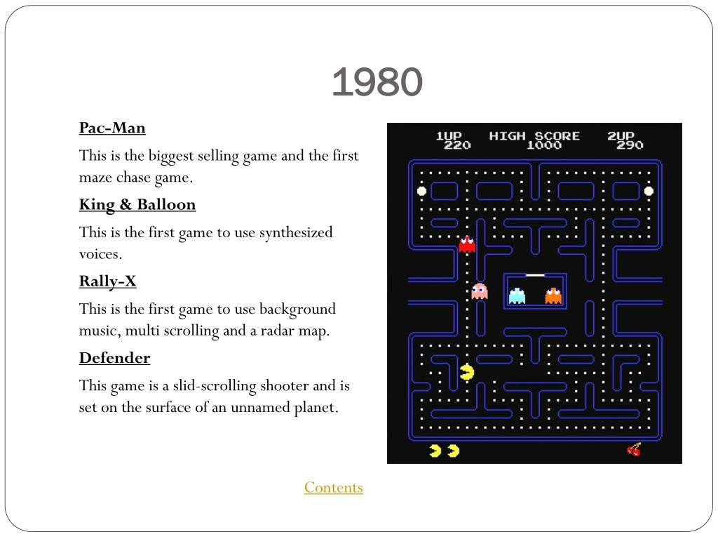 PPT Arcade Game’s Golden age Timeline PowerPoint Presentation, free