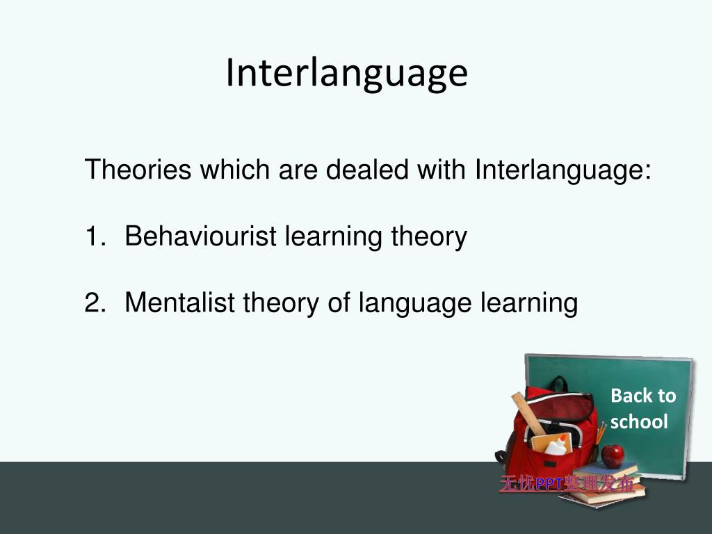 PPT Interlanguage Second Language Acquisition Rod Ellis PowerPoint