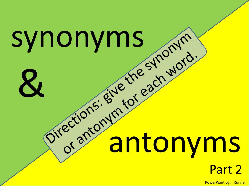PPT synonyms PowerPoint Presentation, free download ID2252295