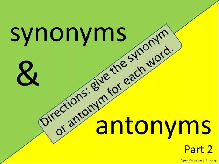 PPT synonyms PowerPoint Presentation, free download ID2252295