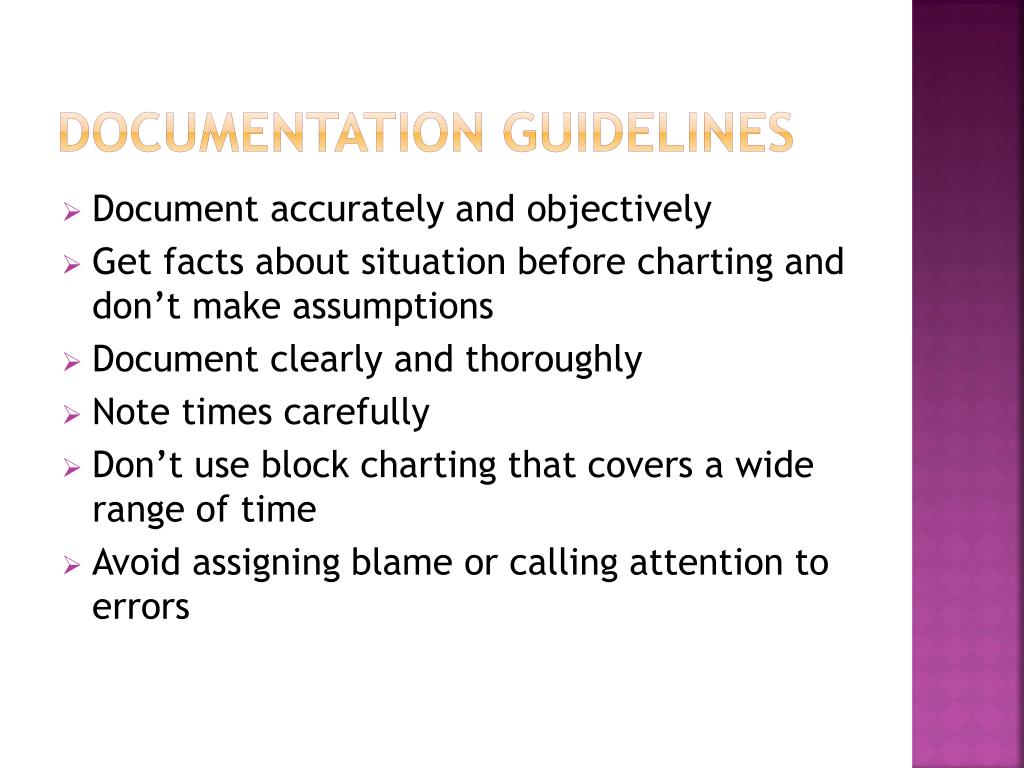PPT Document it right A Nurse’s Guide to charting PowerPoint