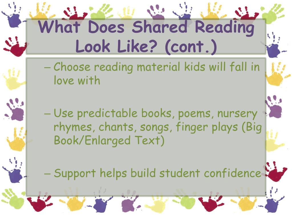 PPT Shared Writing and Shared Reading PowerPoint Presentation, free