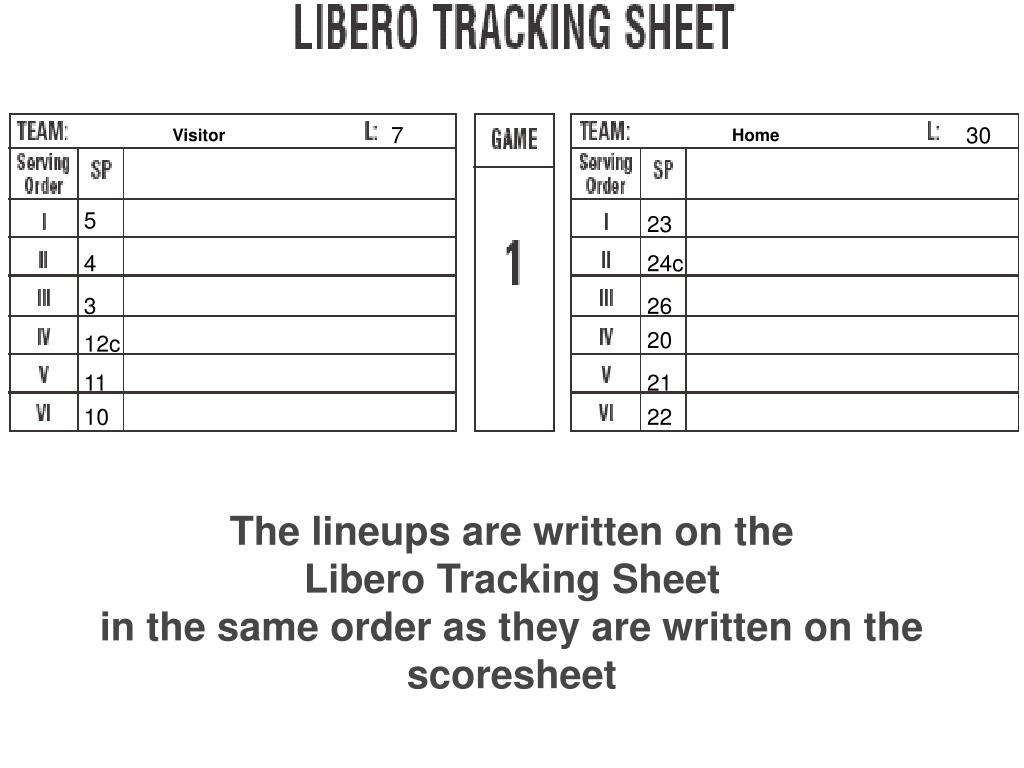 PPT NFHS High School Volleyball Scorer & Libero Tracker Training