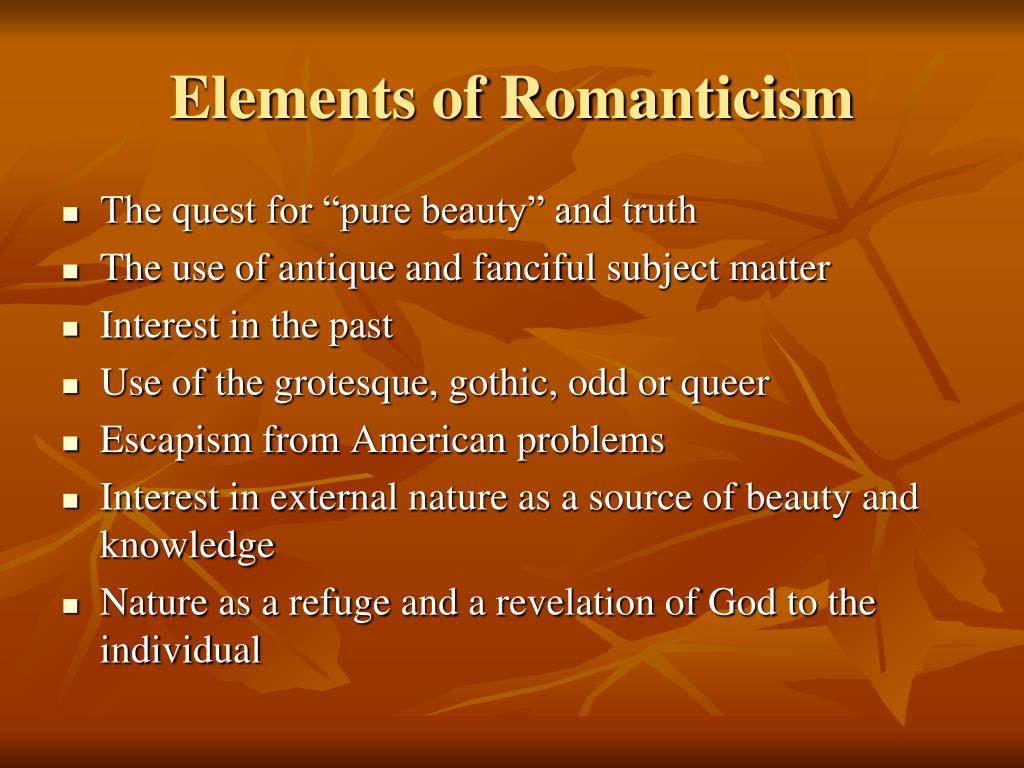 PPT The Elements of Romanticism PowerPoint Presentation, free