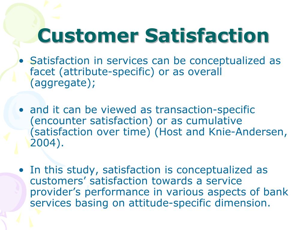 PPT Customer Satisfaction Dimensions of a Bank in Malaysia PowerPoint