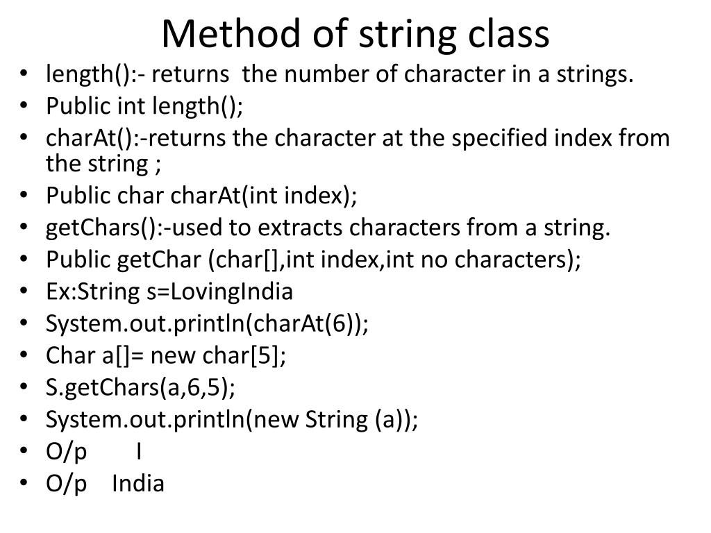 PPT Working with string PowerPoint Presentation, free download ID