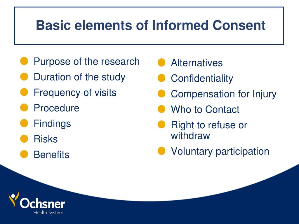 PPT Informed Consent Process PowerPoint Presentation, free download ID2262401