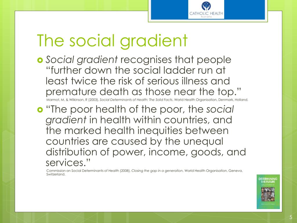 PPT Catholic Social Teaching and the Social Determinants of Health
