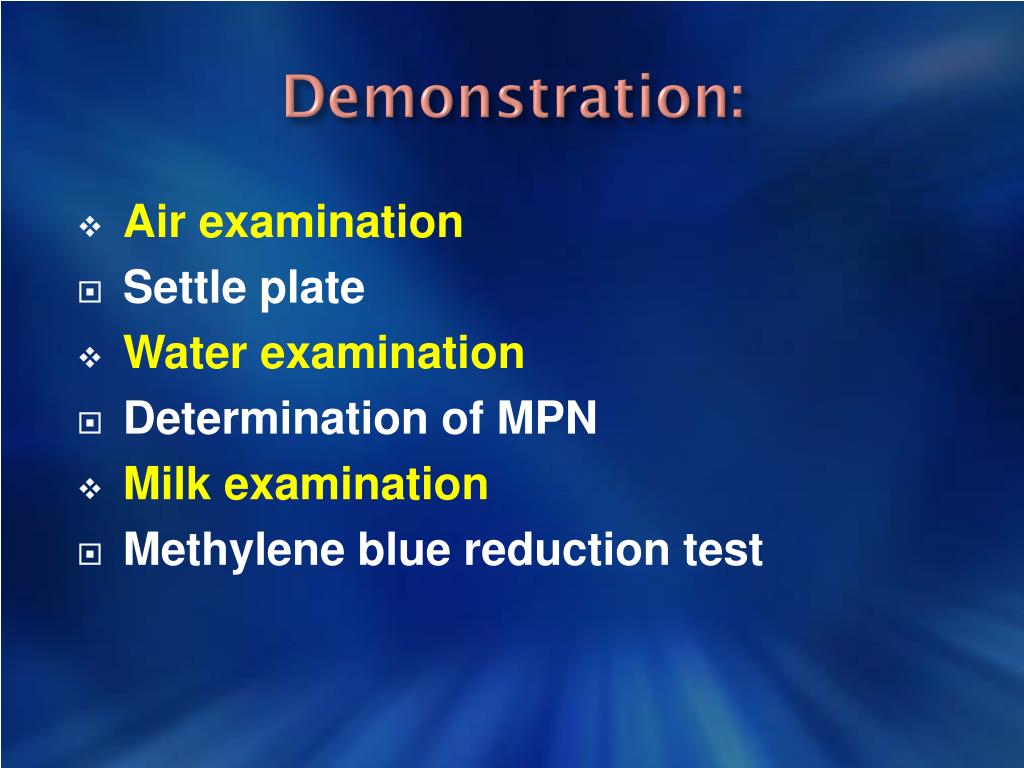PPT Bacteriological Examination of water, milk and air PowerPoint