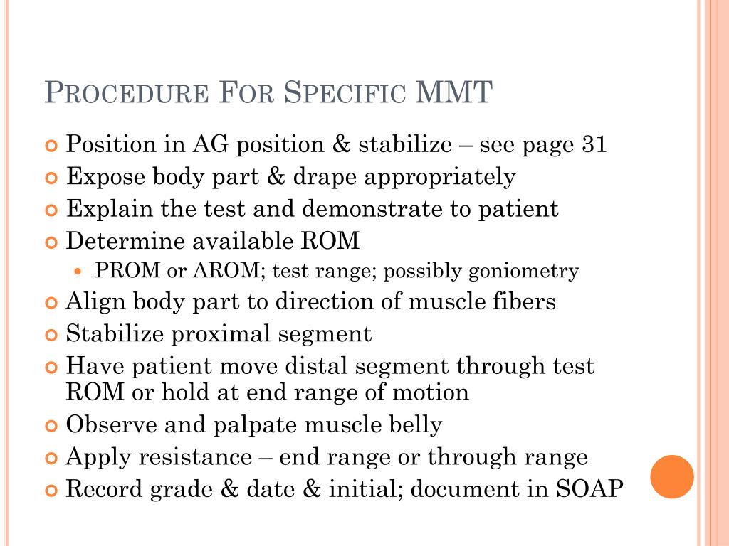 PPT Muscle Tone and Manual Muscle Testing PowerPoint