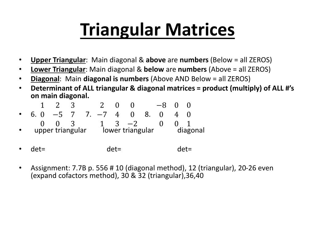PPT 7.7BMinors and Cofactors PowerPoint Presentation, free download