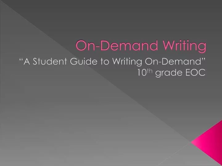 PPT OnDemand Writing PowerPoint Presentation ID2270782