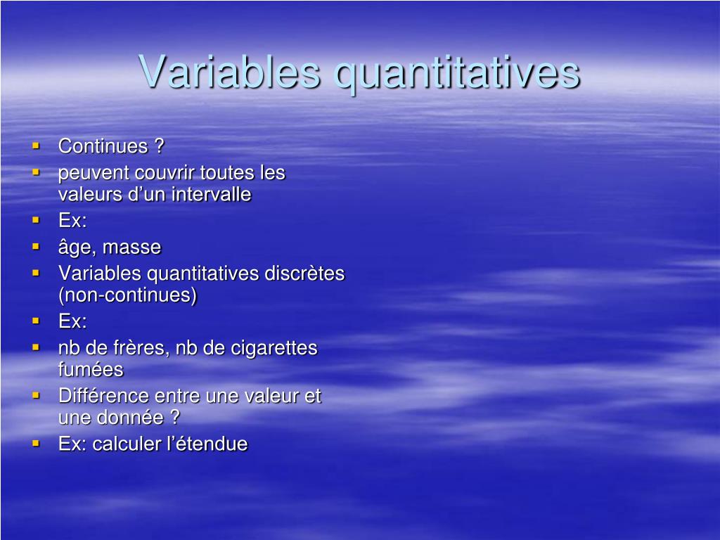 PPT Chapitre Les Variables PowerPoint Presentation, free download