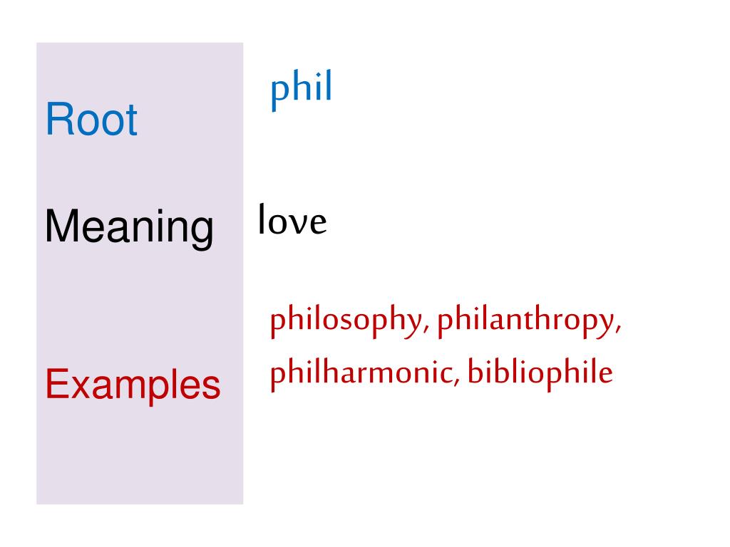 PPT Root Meaning Examples PowerPoint Presentation, free download ID