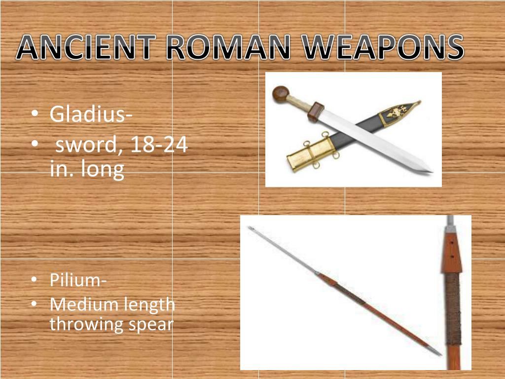 PPT ROMAN WEAPONS AND ARMOR PowerPoint Presentation, free download