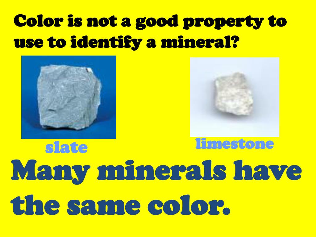 PPT Properties Used To identify minerals PowerPoint Presentation