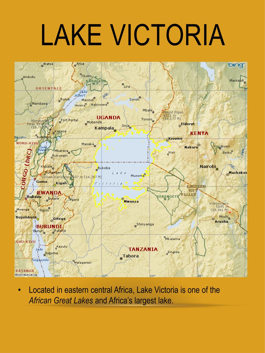 Africa Lakes Map Mappr