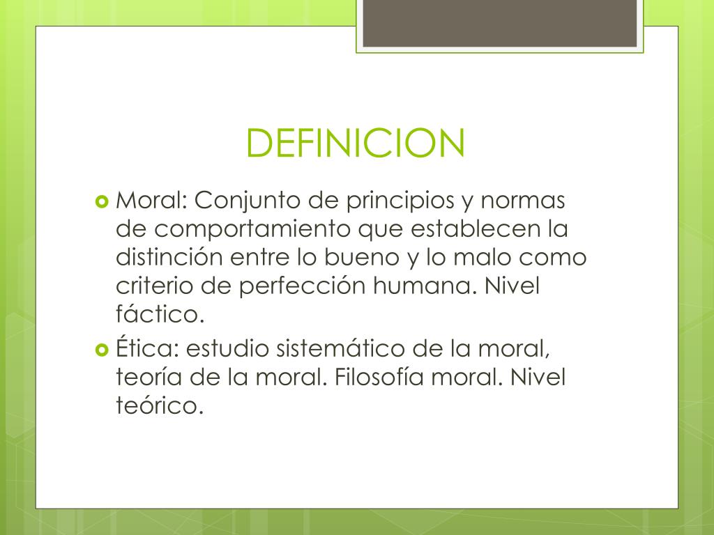 PPT EL HECHO MORAL Y LOS SISTEMAS ETICOS PowerPoint Presentation
