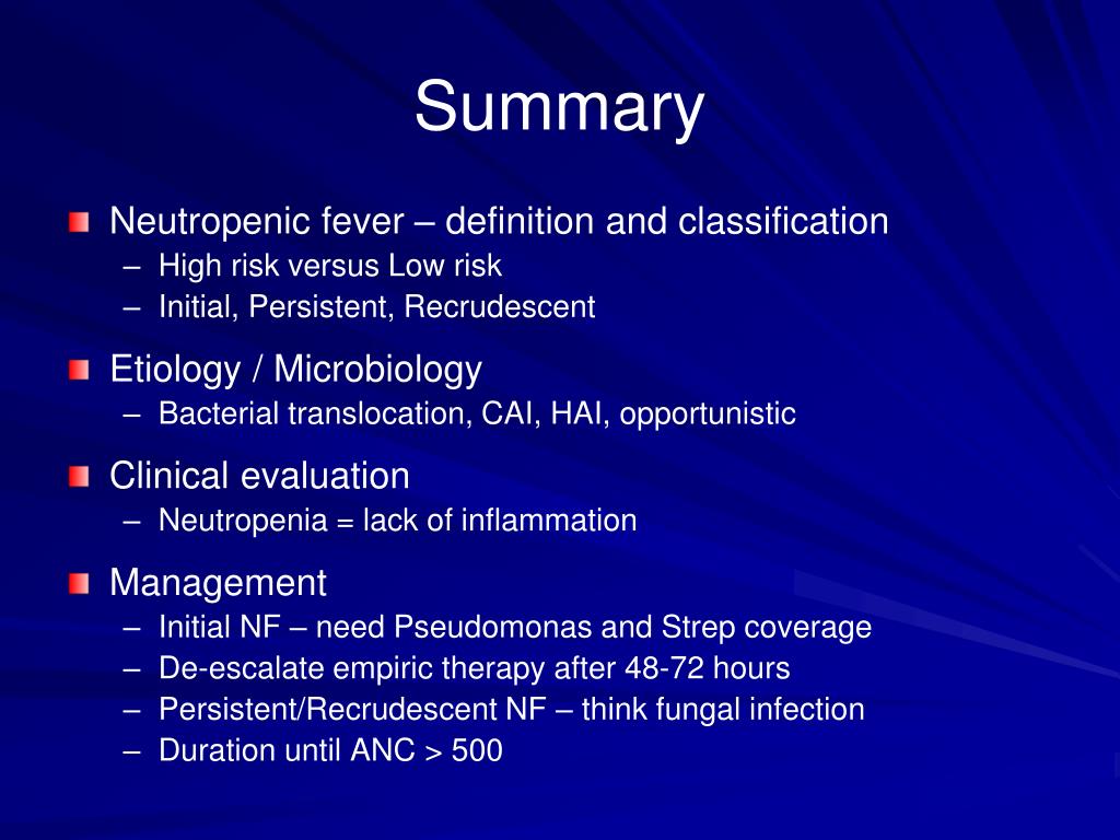 PPT Neutropenic Fever PowerPoint Presentation, free download ID2275912