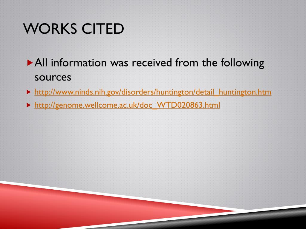 PPT Huntington's Disease PowerPoint Presentation, free download ID