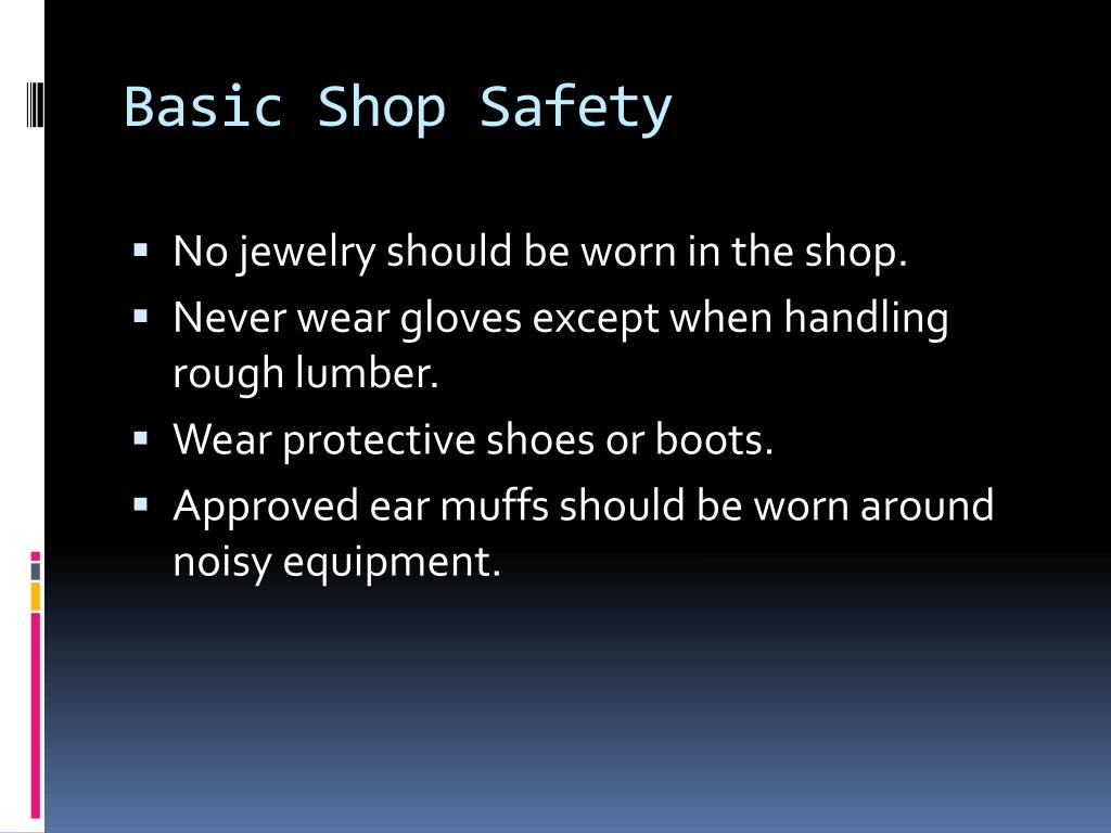 PPT Basic Shop Safety PowerPoint Presentation, free download ID2276077