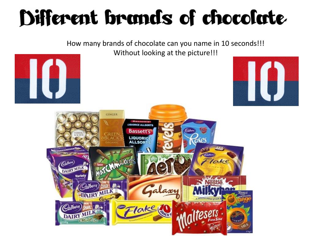 PPT How many brands of chocolate can you name in 10 seconds