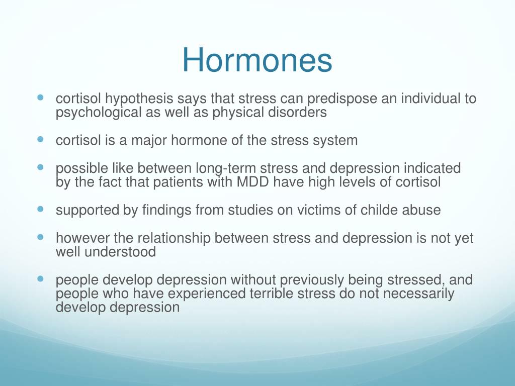 PPT Etiology of Depression Biology PowerPoint Presentation, free