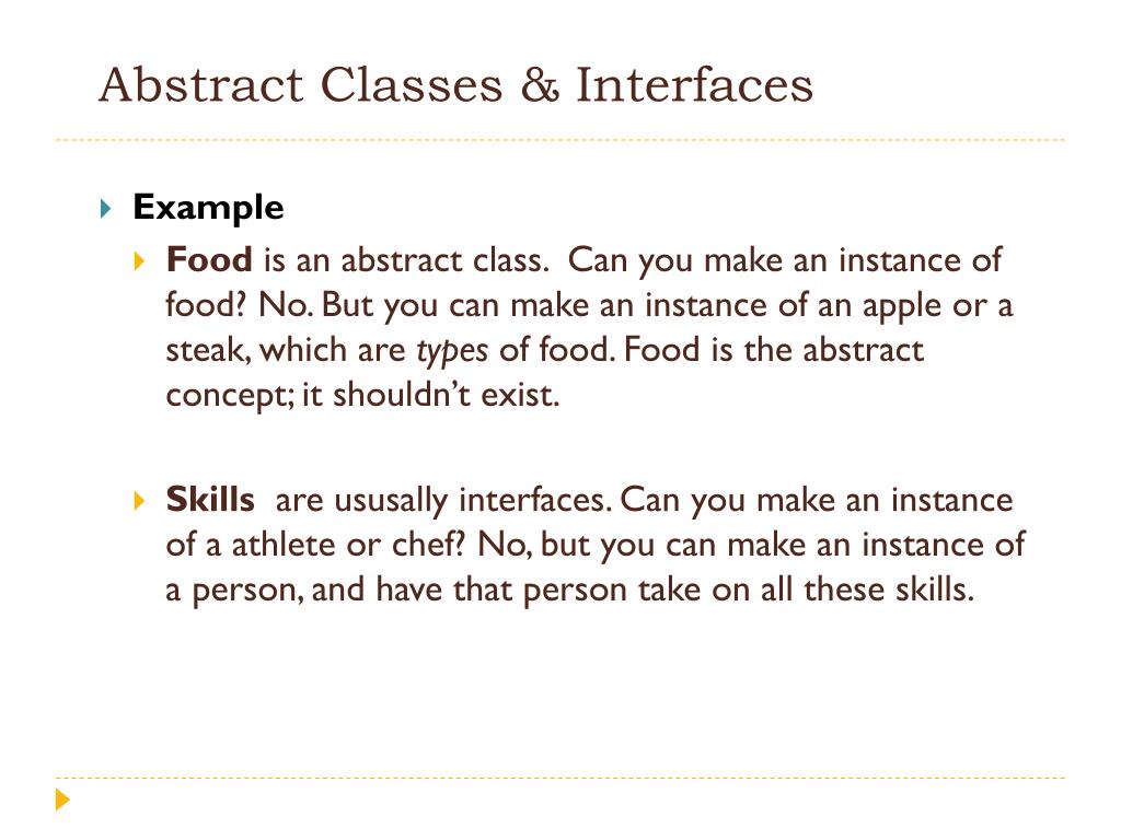 PPT Abstract Classes and Interfaces PowerPoint Presentation, free