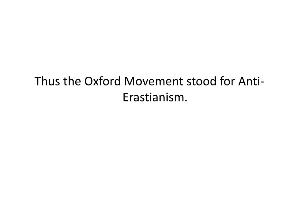 PPT The Oxford Movement in English Literature PowerPoint Presentation