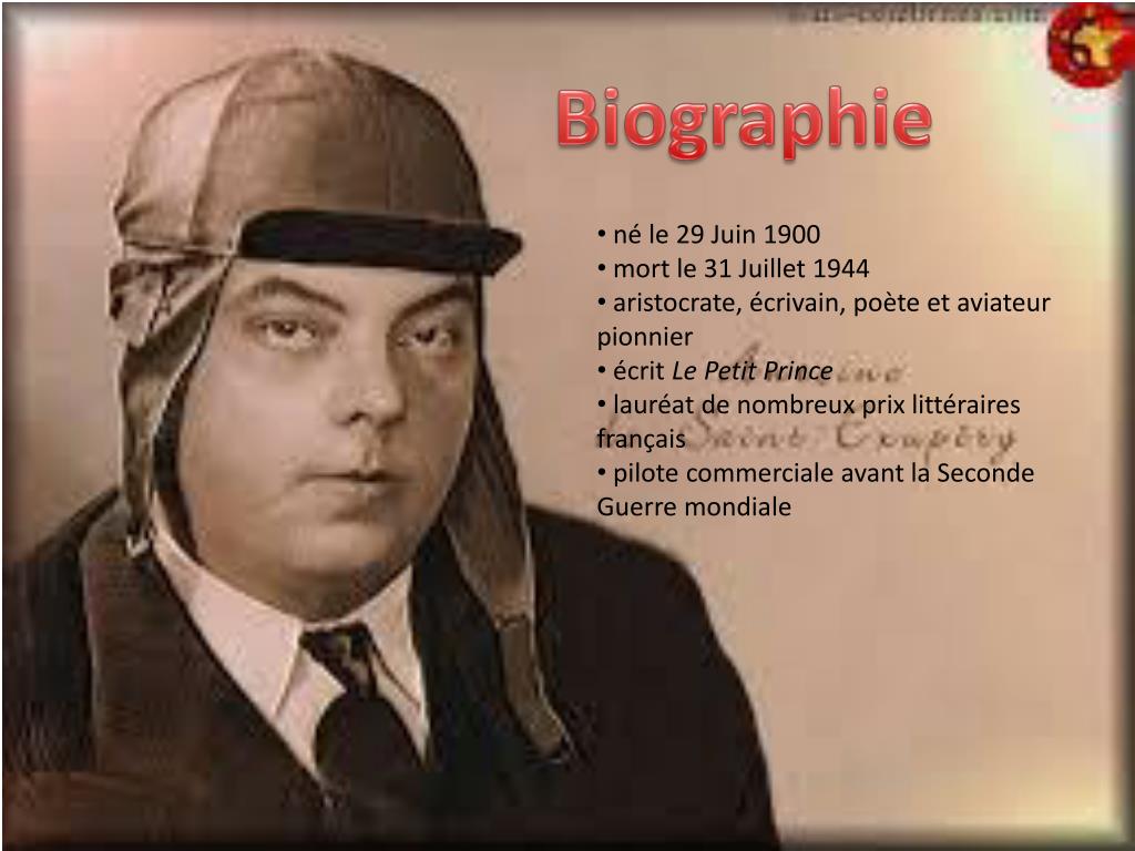 PPT Antoine de Saint Exupéry PowerPoint Presentation, free download