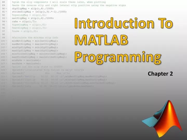 PPT Introduction To MATLAB Programming PowerPoint Presentation, free