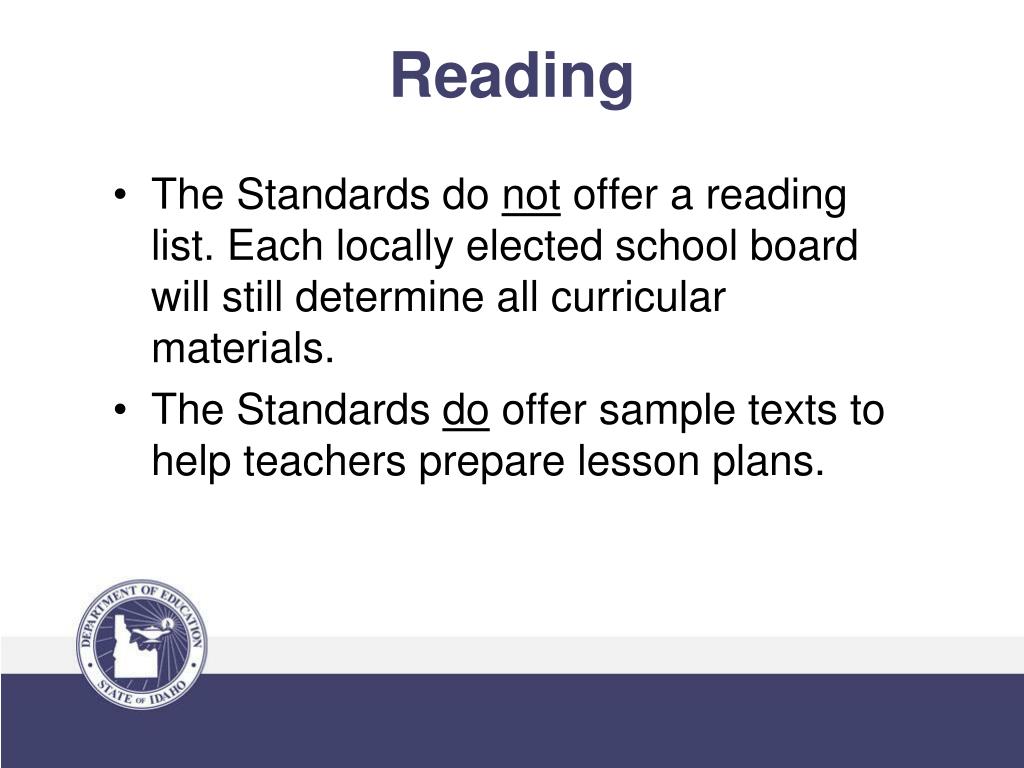 PPT Common Core State Standards English Language Arts Overview