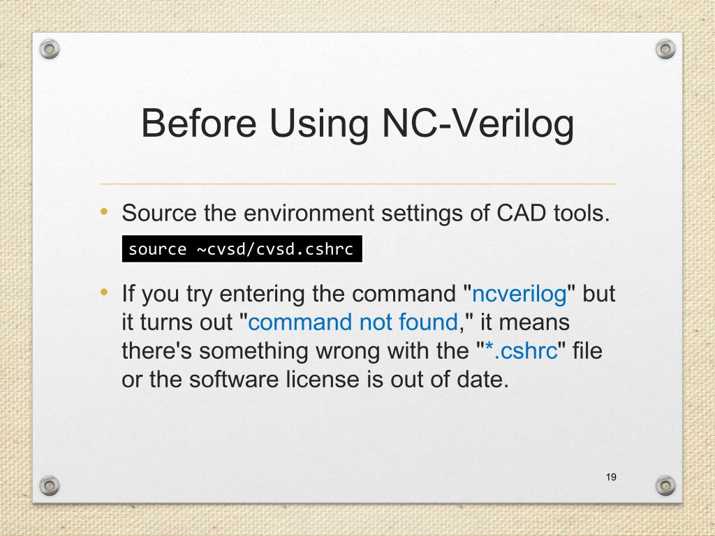 PPT Verilog Simulation & Debugging Tools PowerPoint Presentation ID
