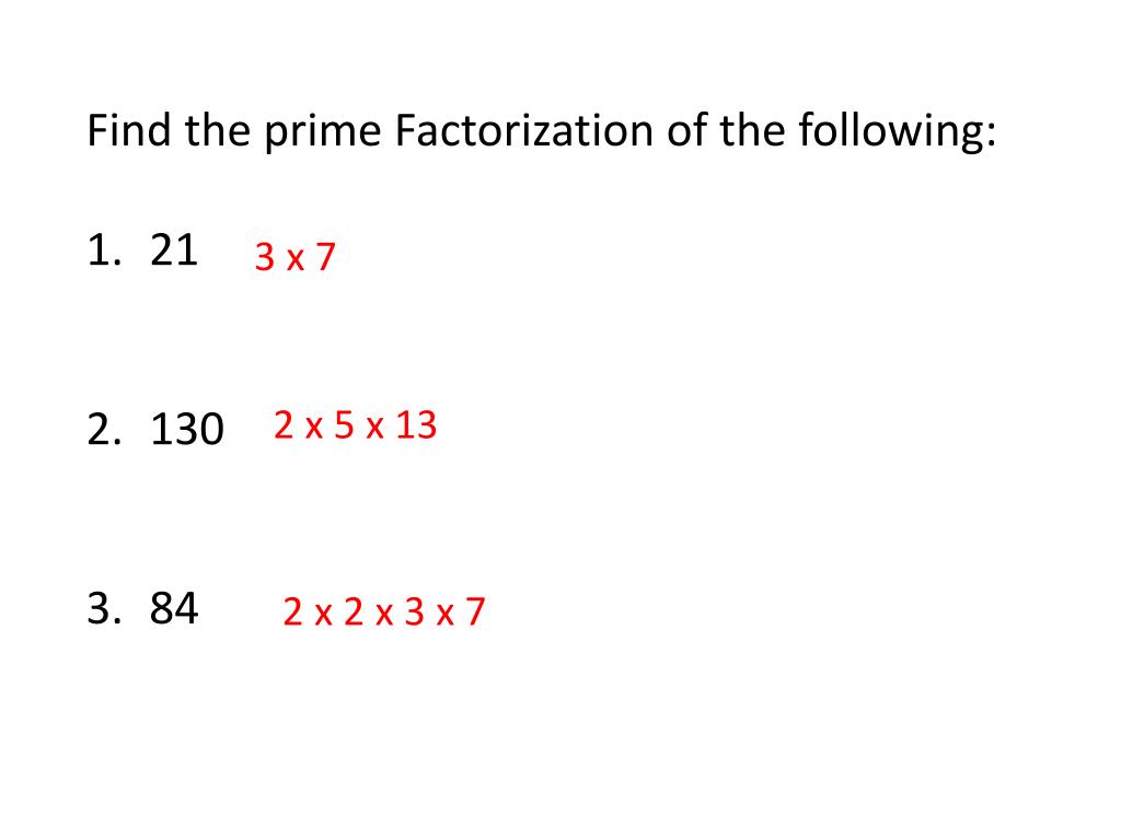 PPT - Prime Factorization PowerPoint Presentation, free download - ID