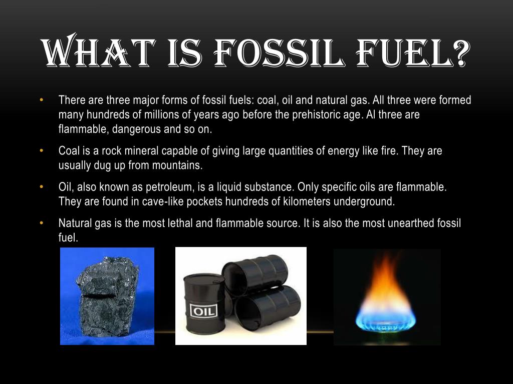 PPT Fossil fuel How does fossil fuel affect us and the environment