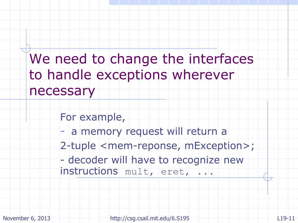 PPT Constructive Computer Architecture Interrupts/Exceptions/Faults