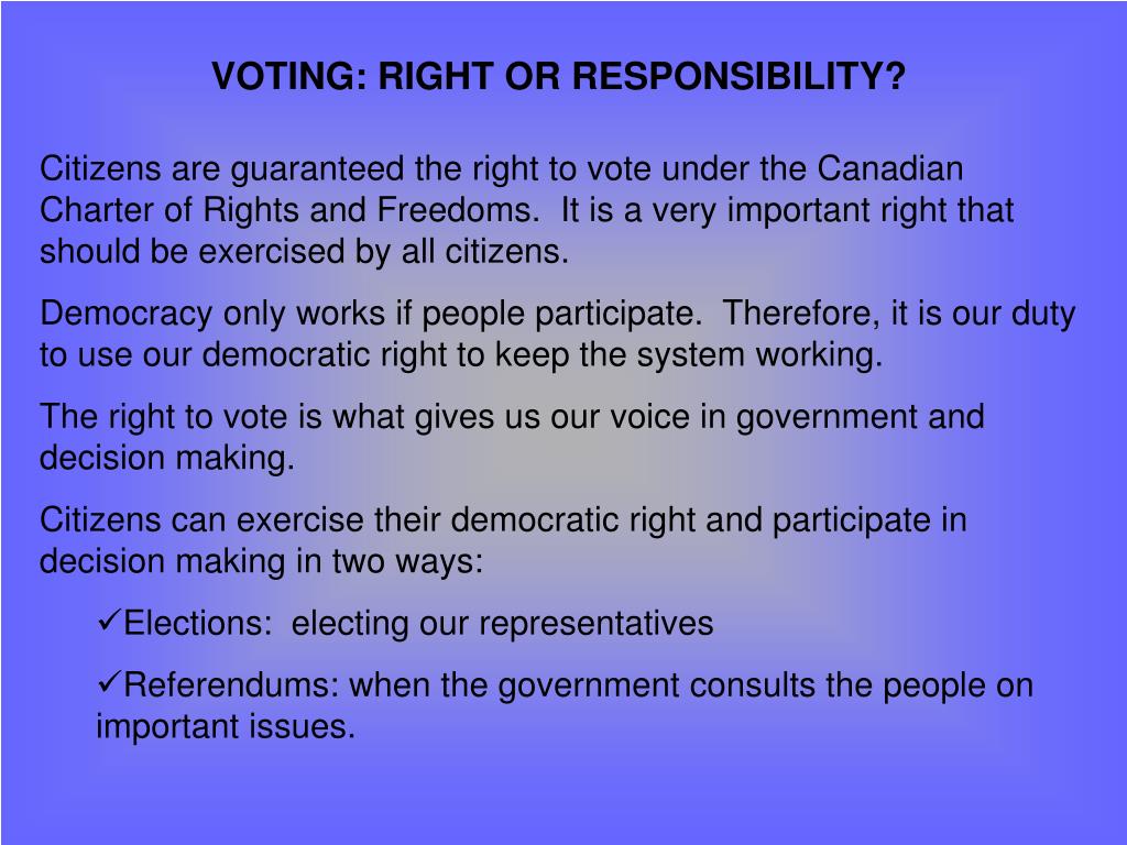 PPT VOTING AND THE CREATION OF GOVERNMENT PowerPoint Presentation