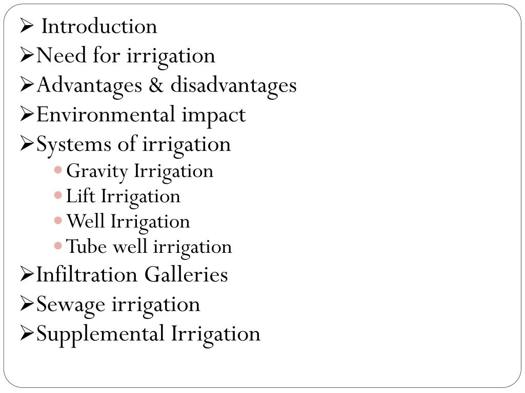 PPT IRRIGATION ENGINEERING UNIT 5INTRODUCTION PowerPoint Presentation ID2291311