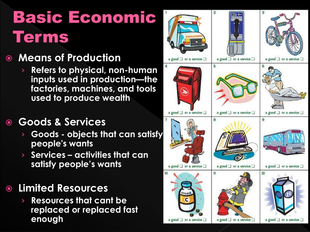 PPT Basic Economic Terms PowerPoint Presentation, free download ID