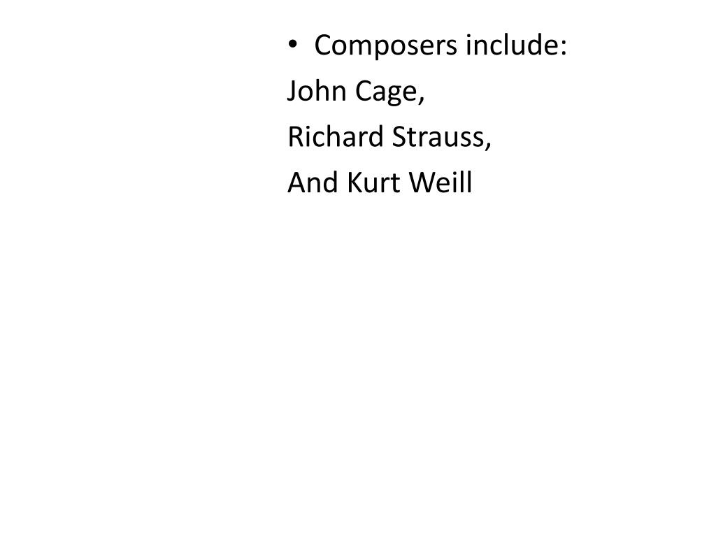 PPT 20 th Century Art and Music PowerPoint Presentation, free