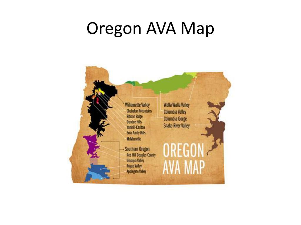 PPT Oregon AVA Map PowerPoint Presentation, free download ID2303979