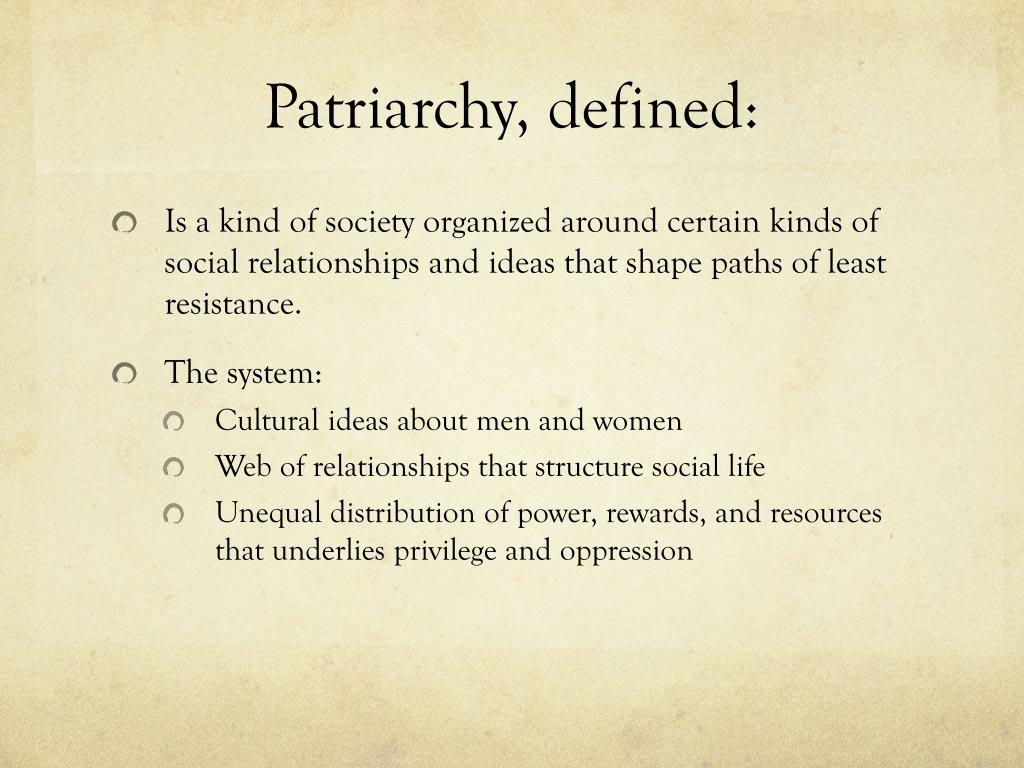 PPT Enter Patriarchy PowerPoint Presentation, free download ID2307204