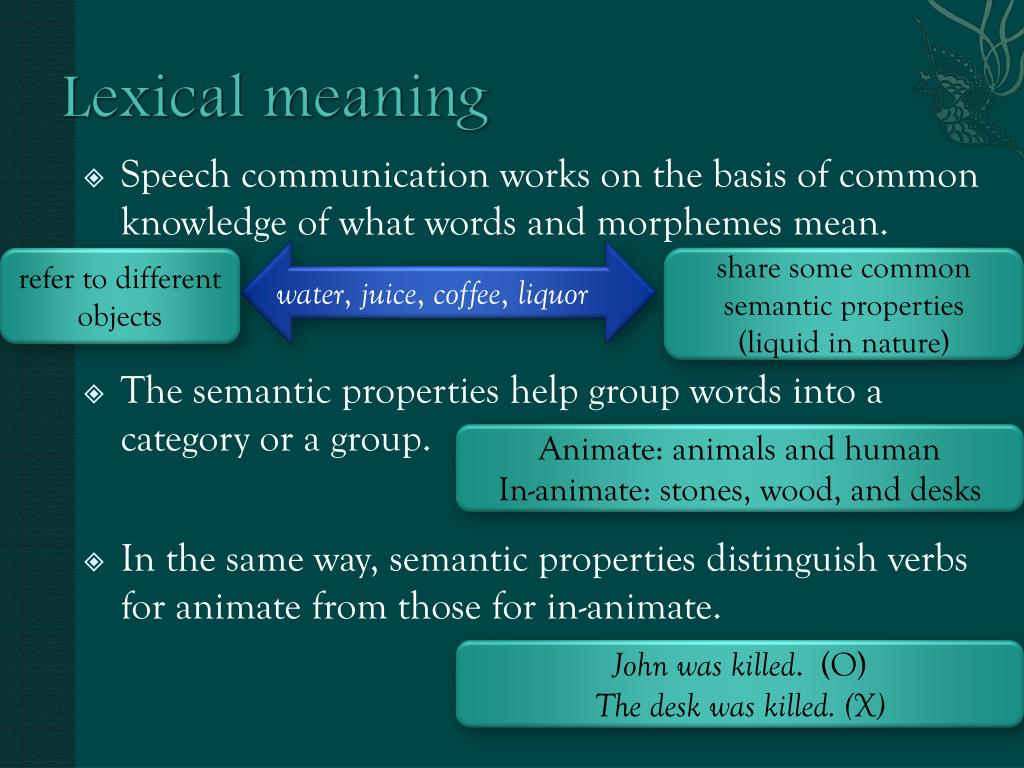 PPT Chapter 6 Semantics PowerPoint Presentation, free download ID