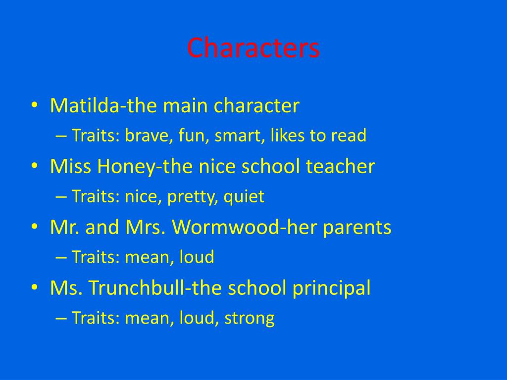 PPT Matilda PowerPoint Presentation, free download ID2309502