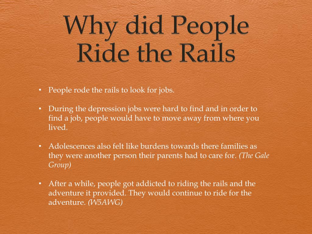 PPT Riding The Rails PowerPoint Presentation, free download ID2316937
